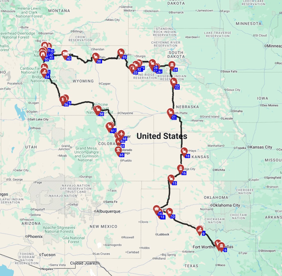 dallas to denver rv road trip 22 days